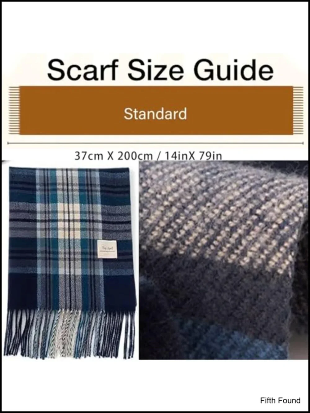 Oversized Checked Plaid Scarf with Tassels - Soft Winter Wrap for Cold Weather